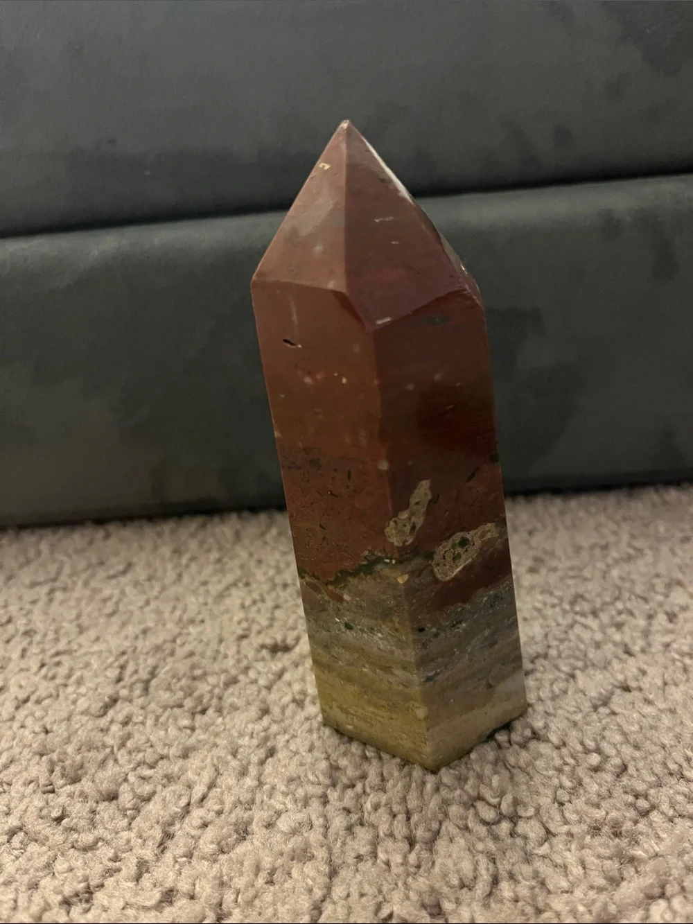 LARGE Polychrome Ocean Jasper Point Tower